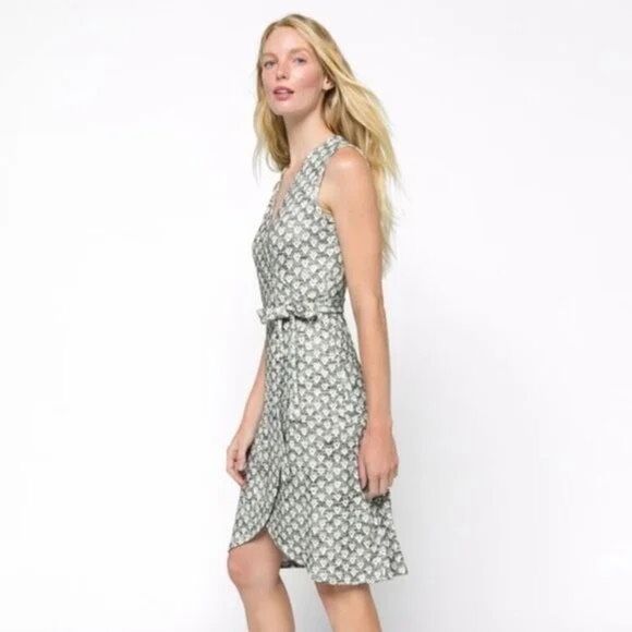 ✨41 Hawthorne Lorene Faux Wrap Knit Sz Large Blue Dress✨ - Picture 11 of 11